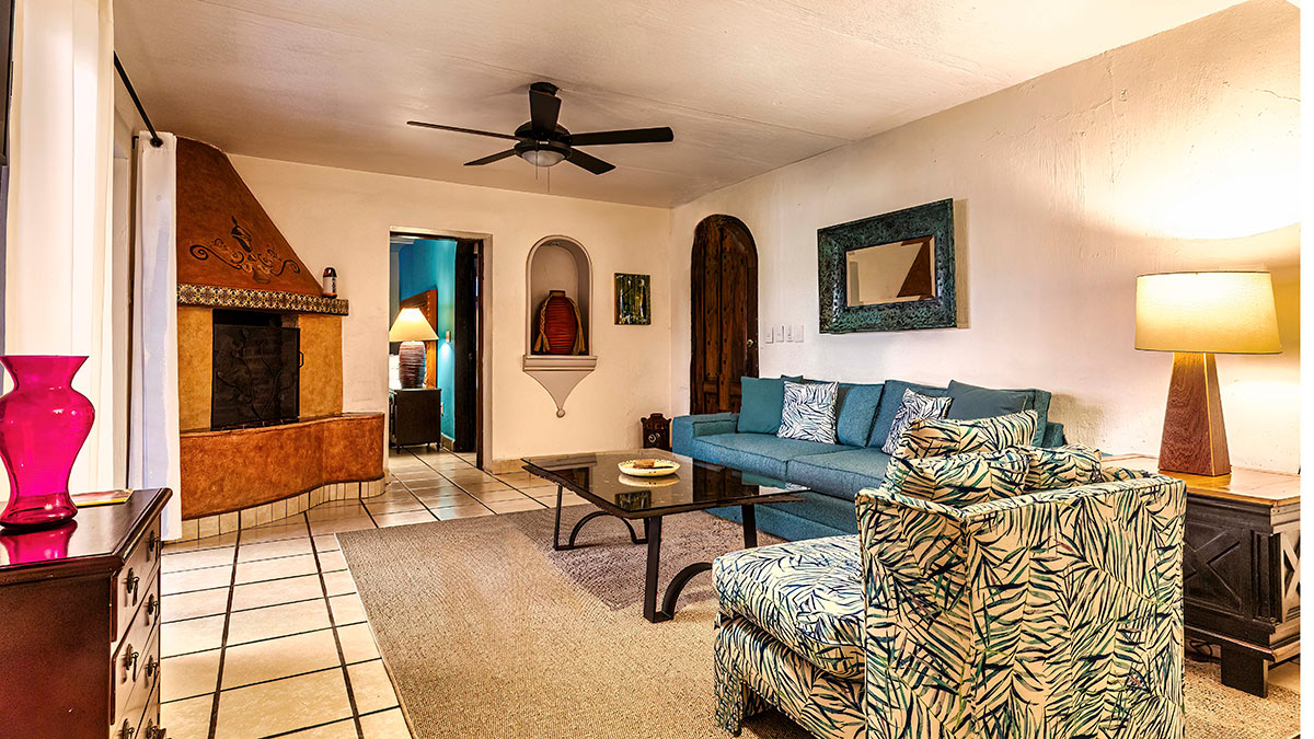 Casita Living fireplace