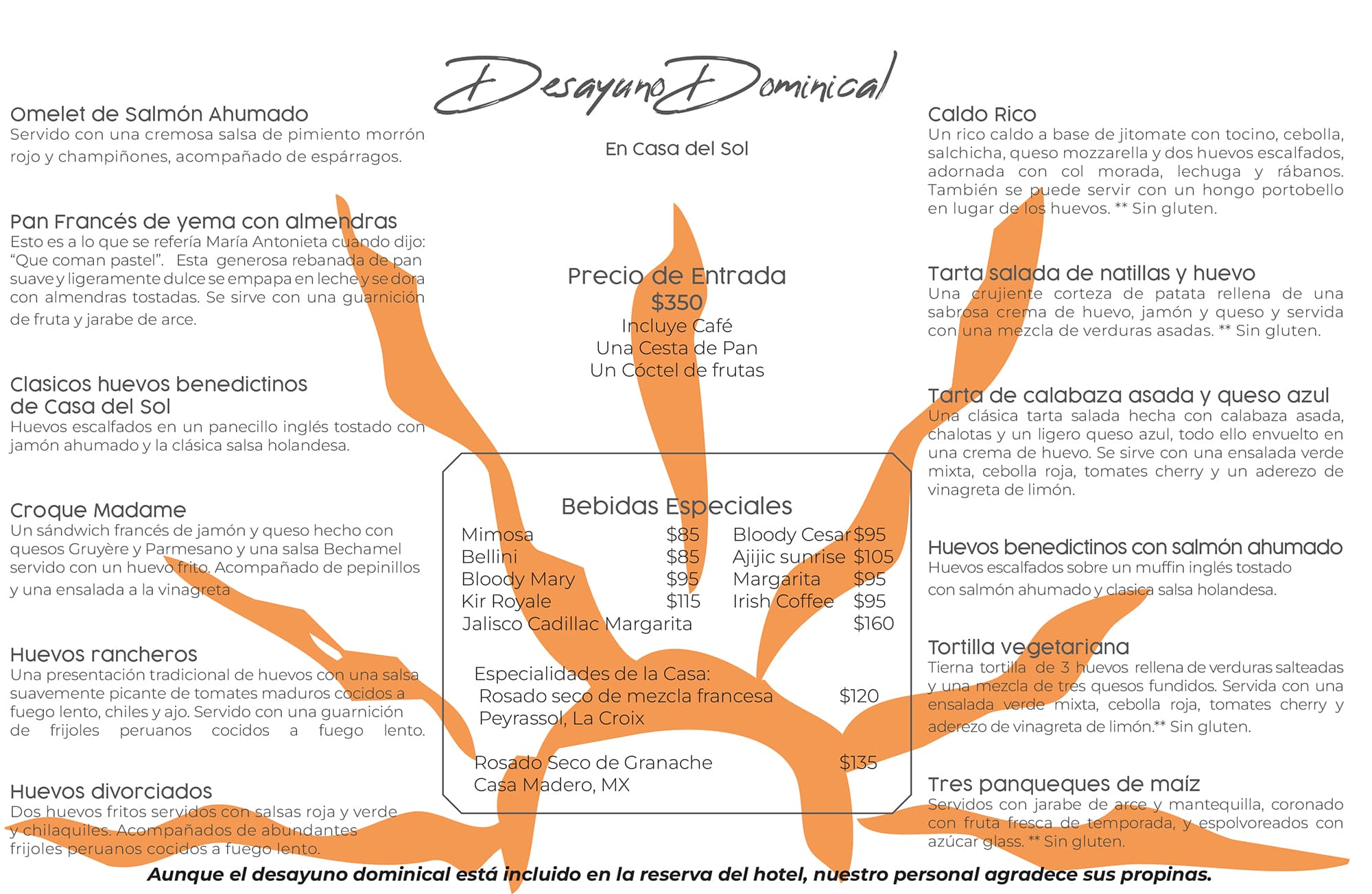 Summer 2025 menu in English