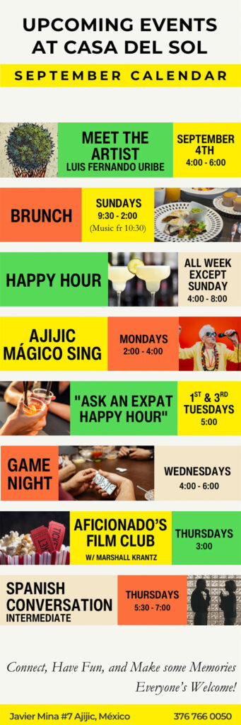 September 2026 Events at Casa del Sol