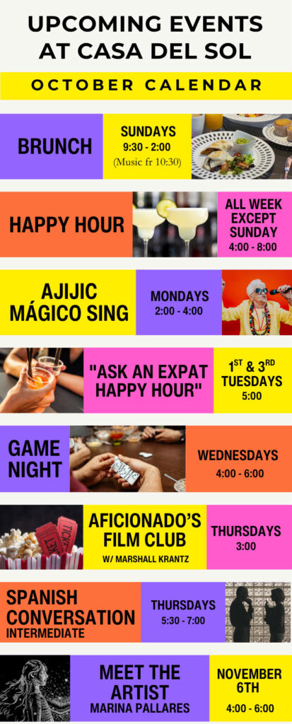 October 2026 Casa Del Sol Event Calendar